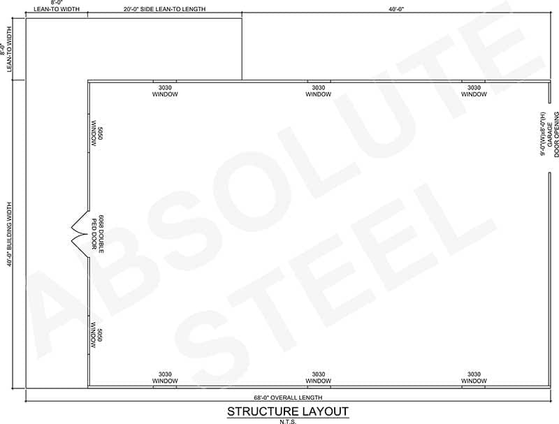Calistoga Barndominium Floorplan